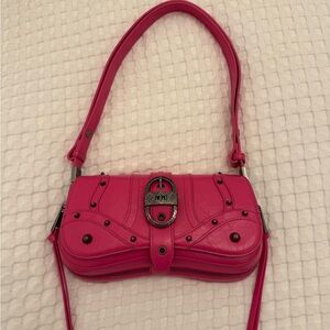 JW PEI Joy Crushed Buckle Leather Shoulder Bag in Pink!!!